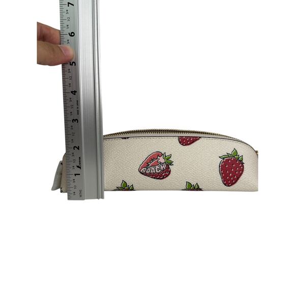 Coach Pencil Case With Strawberry Print - Picture 6 of 9